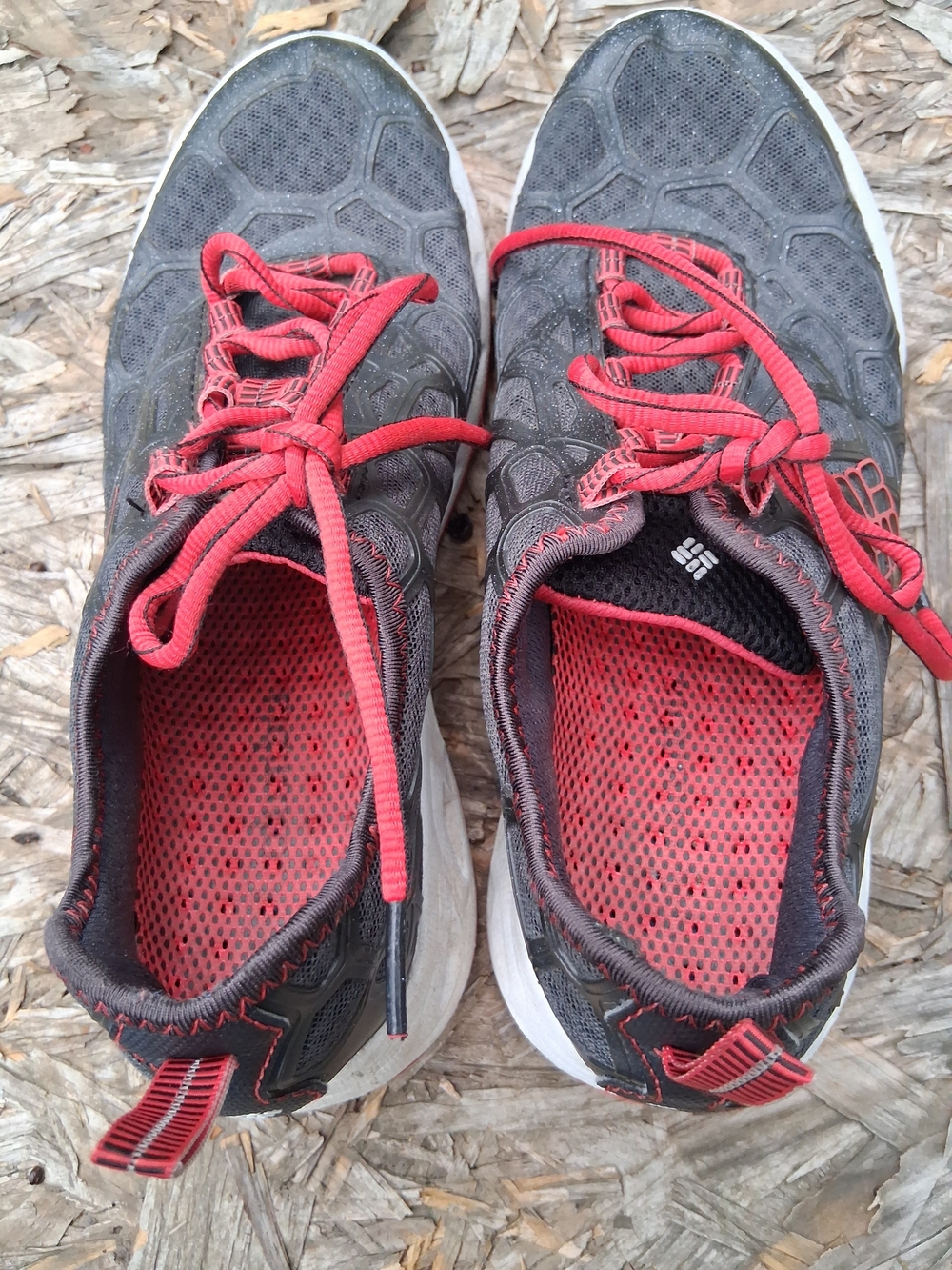 Columbia Megavent Waterproof Women's Gray and Red Athletic Sneakers